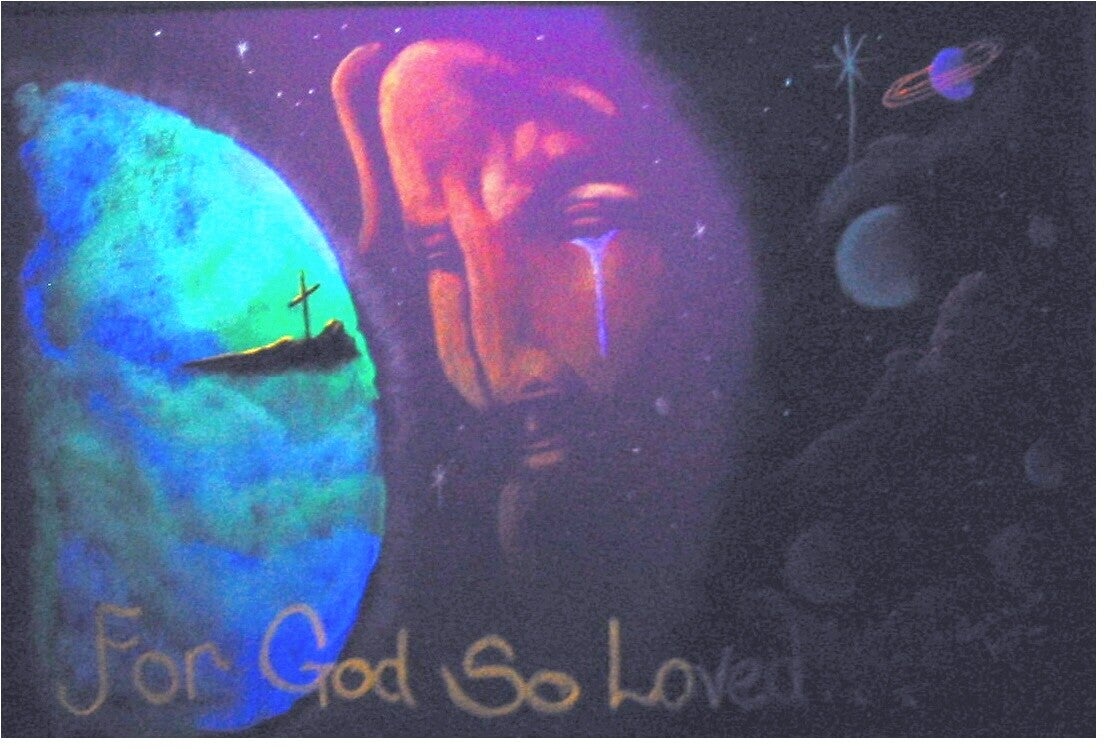 For God So Loved-Sparrow Chalk Art Ministries