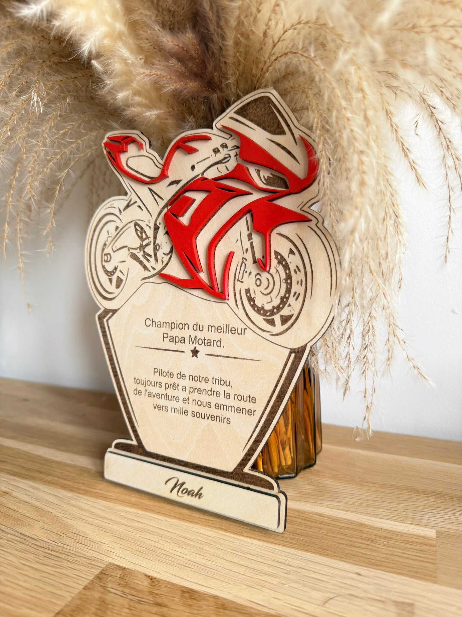 TROPHÉE PAPA MOTARD PERSONNALISÉ