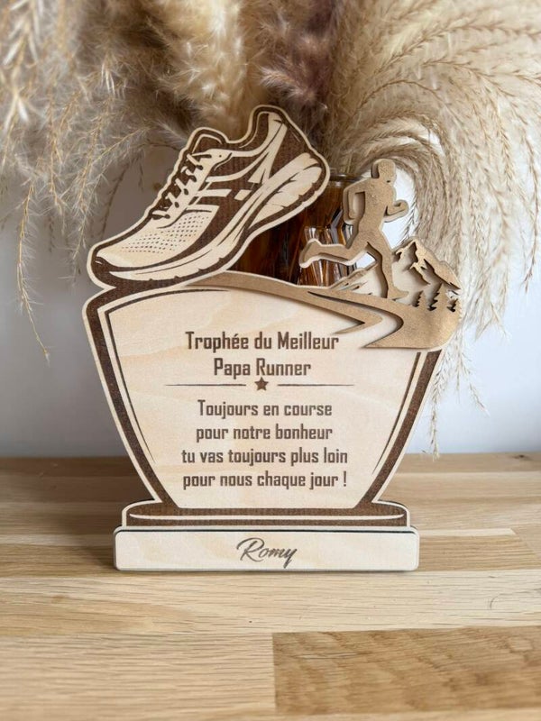 TROPHÉE PAPA RUNNER PERSONNALISÉ