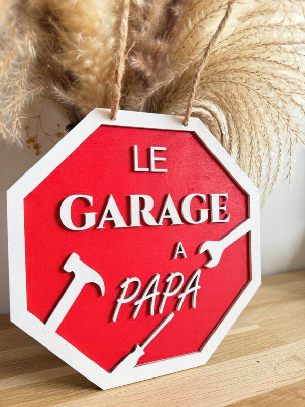 Plaque garage à papa