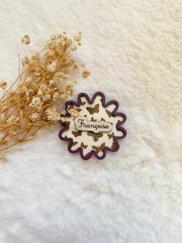 Magnet papillon personnalisé maîtresse – Collection Papillons de l’École