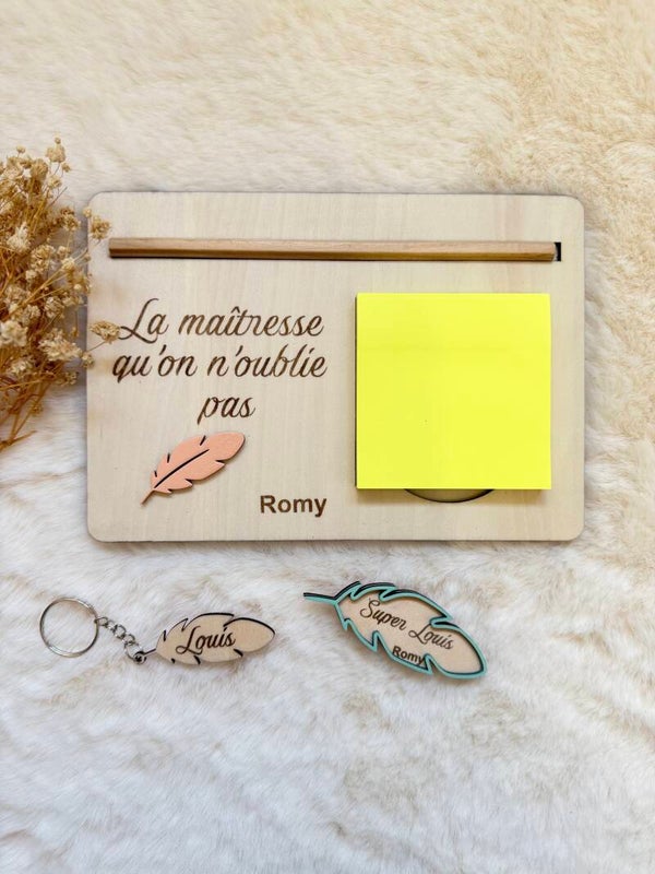 Coffret cadeaux maîtresse personnalisé – Collection Les Jolis Mots