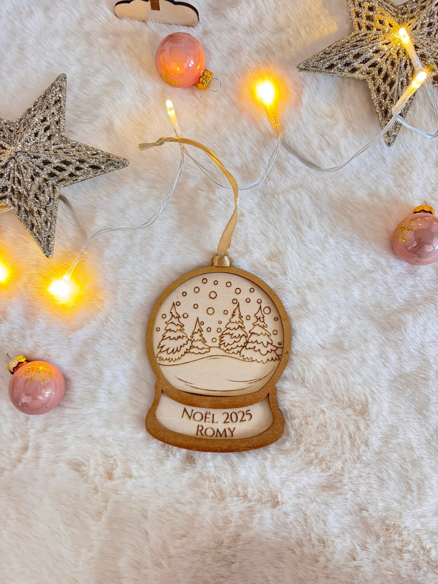 Boule de Noël personnalisée "Inspiration Boule à Neige"