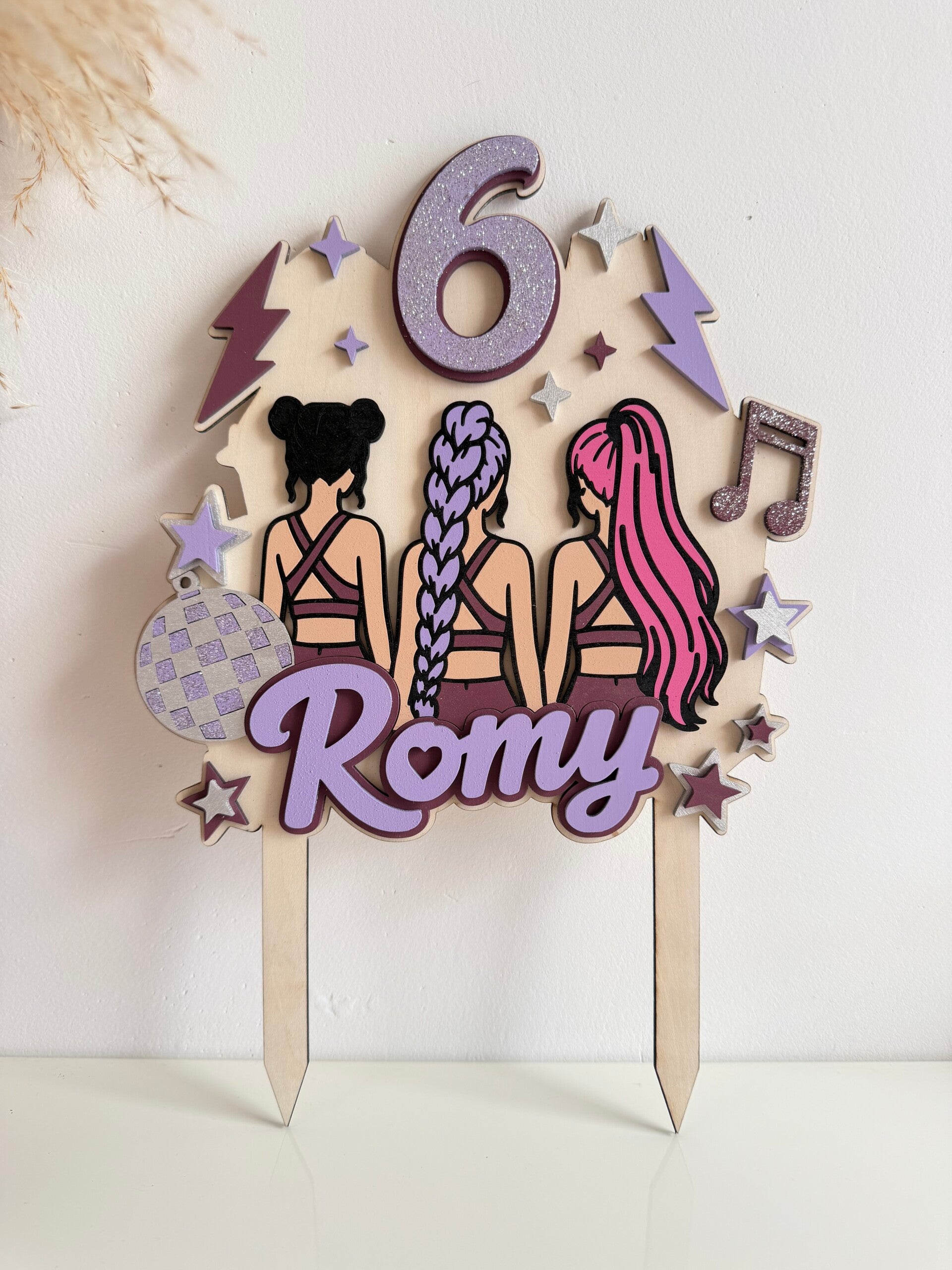 Cake topper personnalisé – Univers K-pop