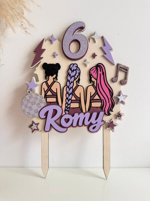 Cake topper personnalisé – Univers K-pop
