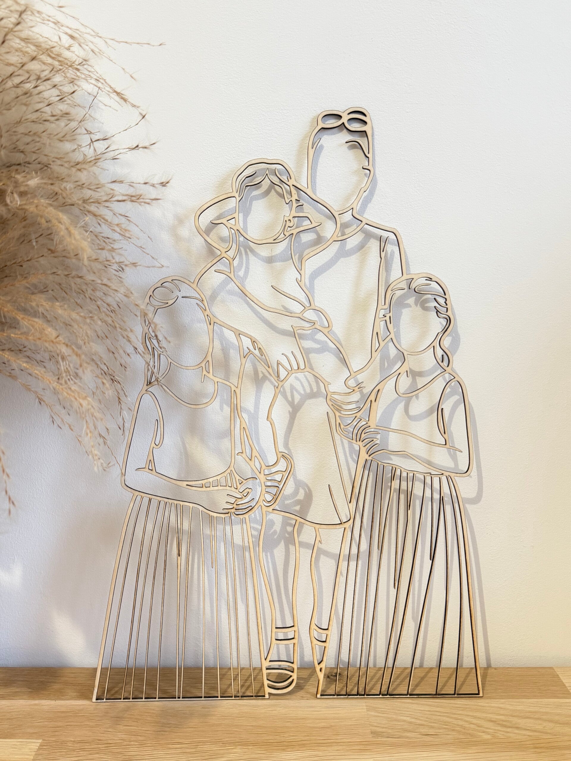 Silhouette en bois personnalisée à partir de votre photo