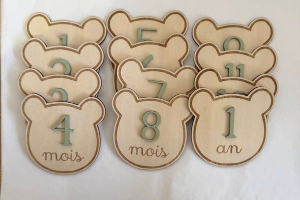 Cartes étapes ourson