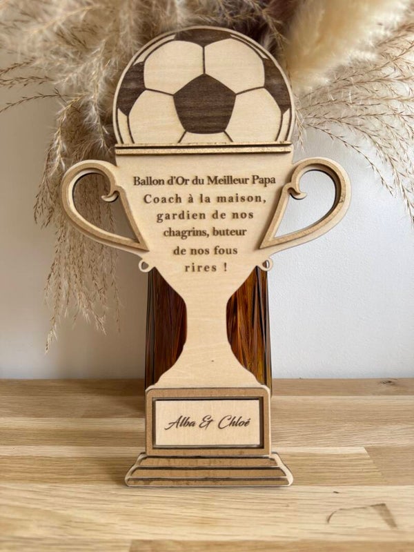 Trophée Ballon d’Or du Meilleur Papa Personnalisé