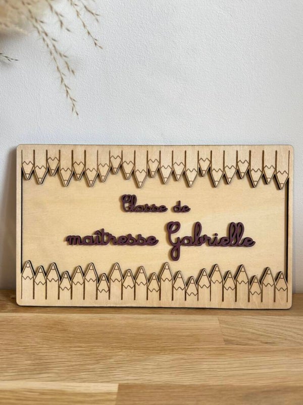 Affiche Murale Merci Personnalisable – Maîtresse, Nounou, ATSEM