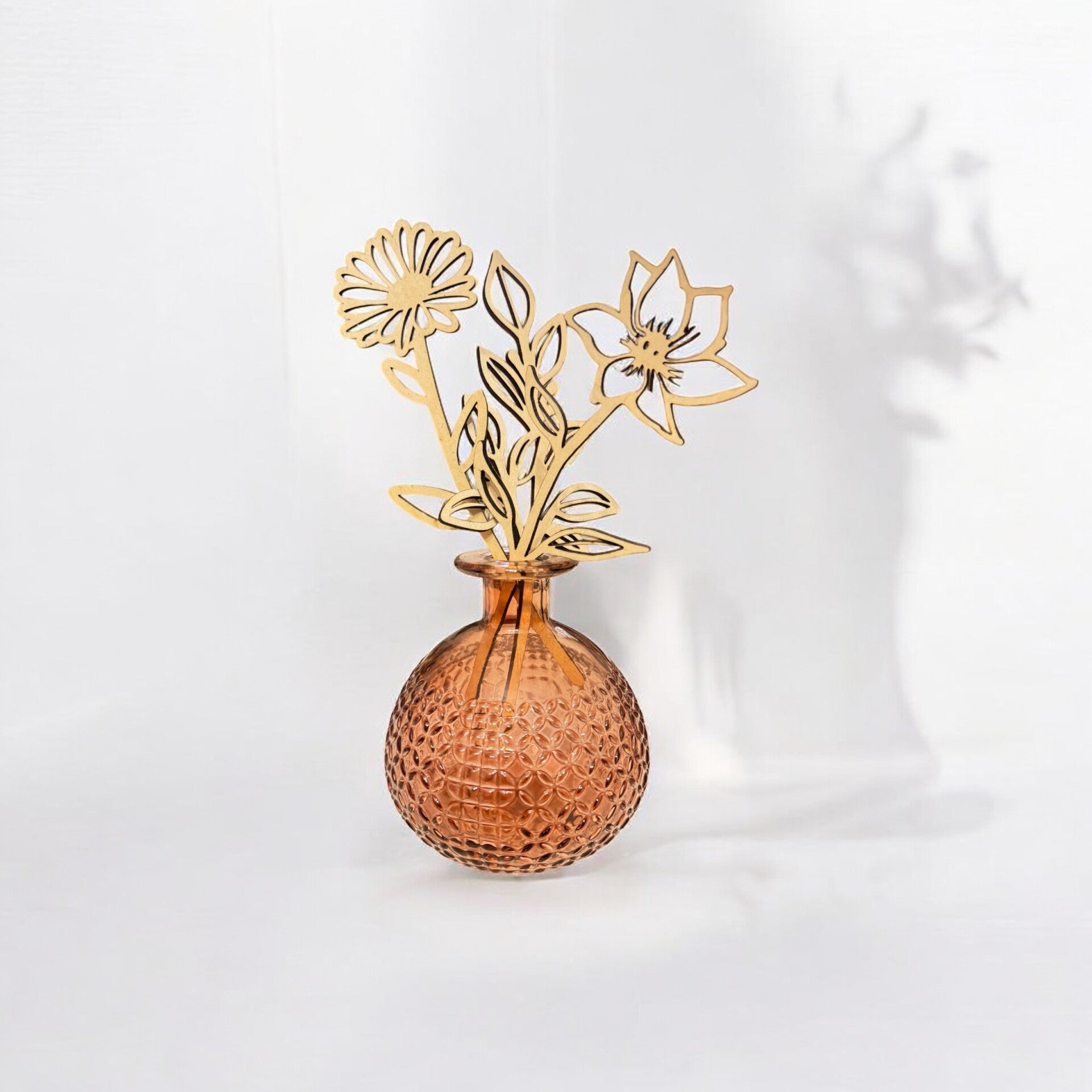 Bouquet de Fleurs en bois gravé – Composez votre bouquet unique !