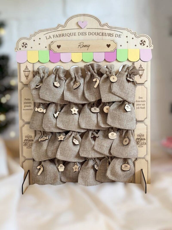 Calendrier de l’Avent en bois personnalisé – La Fabrique des douceurs