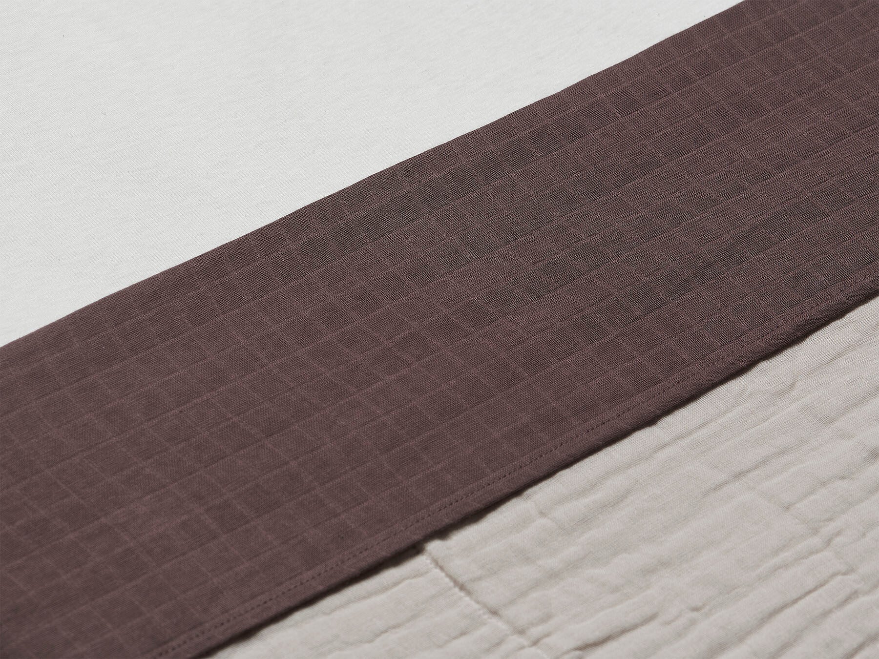 Jollein - Laken Wieg 75x100cm Wrinkled Cotton Chestnut