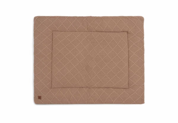 Jollein - Boxkleed 75x95cm Check Knit - Biscuit