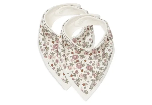 Jollein - Slab Bandana - Retro Flowers- 2 Stuks