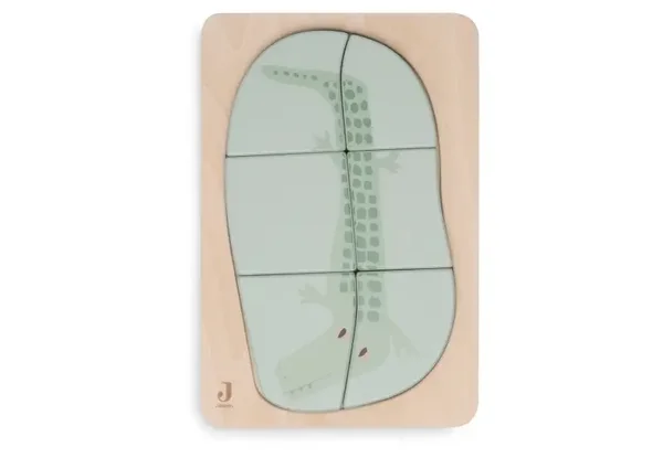 Jollein - Houten Puzzel - Jungle Jambo - Sea Green
