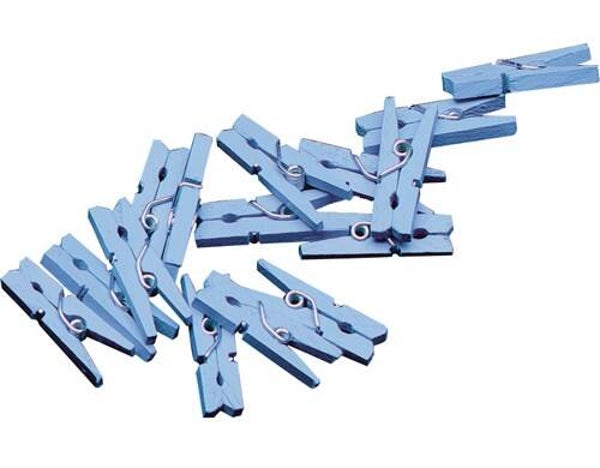 Haza - Mini knijpers blauw (20st)