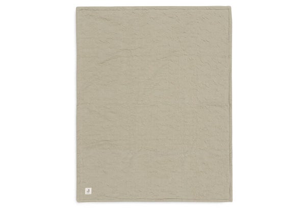 Jollein - Deken Wieg 75x100cm Soft Waves - Olive Green/Velvet
