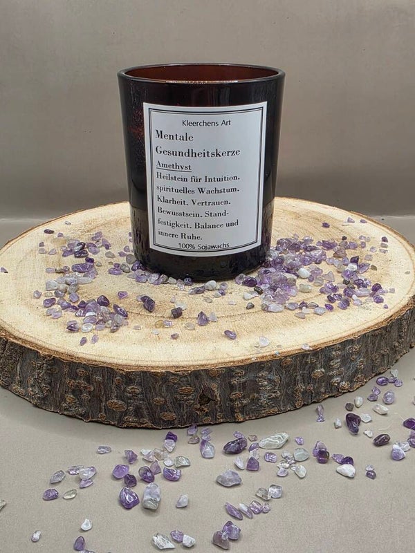 Mentale Gesundheitskerze Amethyst