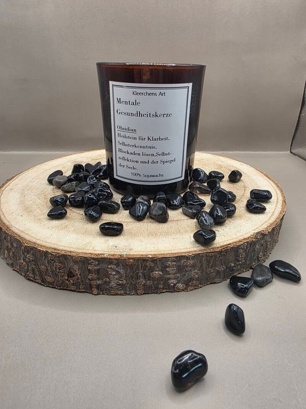 Mentale Gesundheitskerze Obsidian