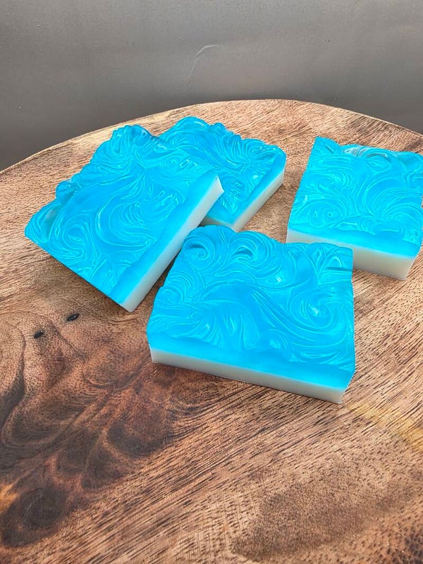 Bio Seifenstück Blaubeer Schnitte
