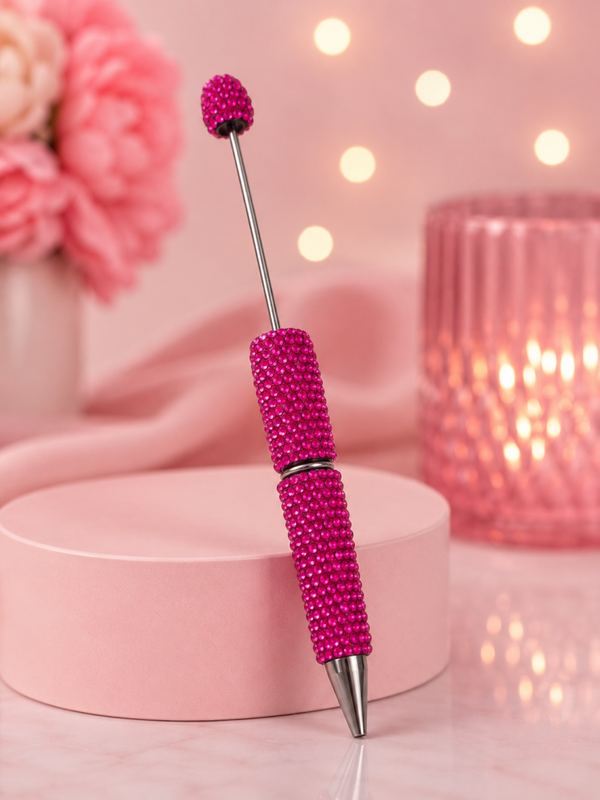 Kugelschreiber Glitzer Pink