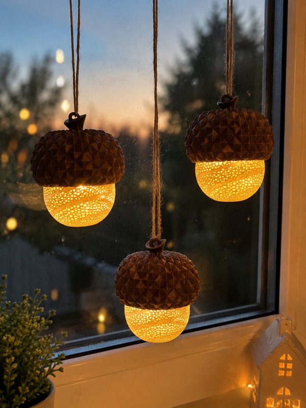 Hängedeko Herbst Eicheln 3 er Set