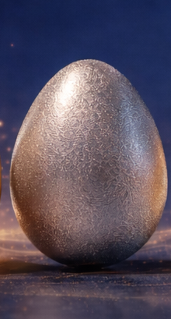 ARGENTUM Luxury Soap – Luxury Silver Ritual Egg Limited Handmade Collection