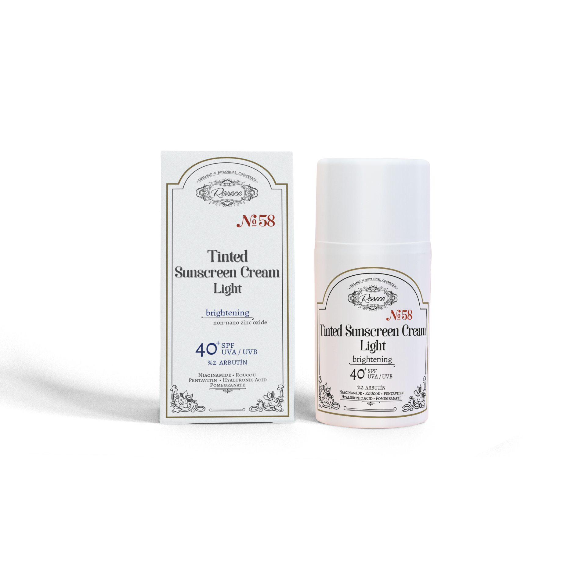 Crème solaire teintée SPF 40+ Light