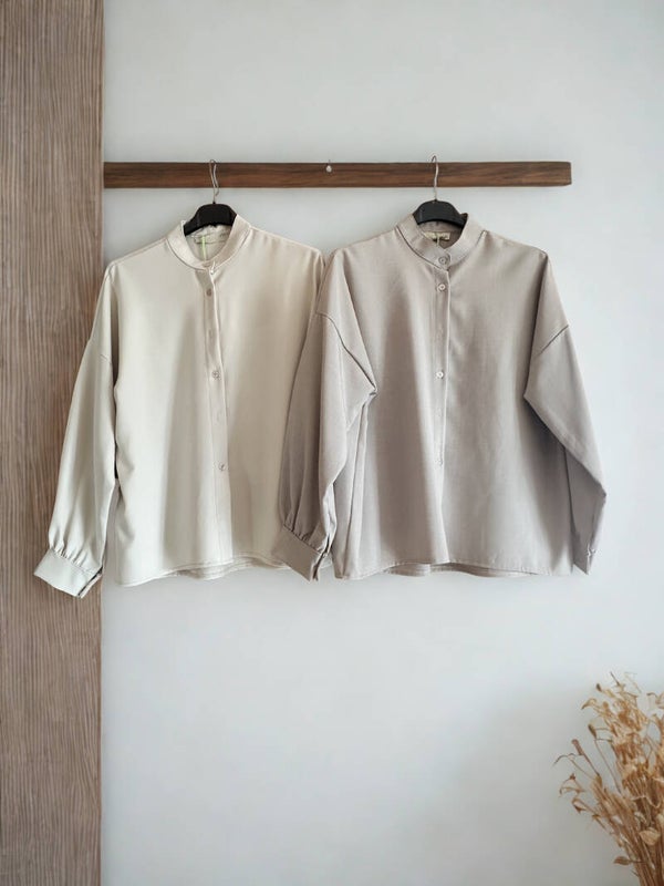 Camicia collo coreana