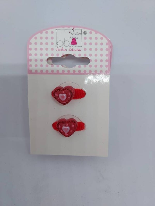 Haarelastiekjes rood hart