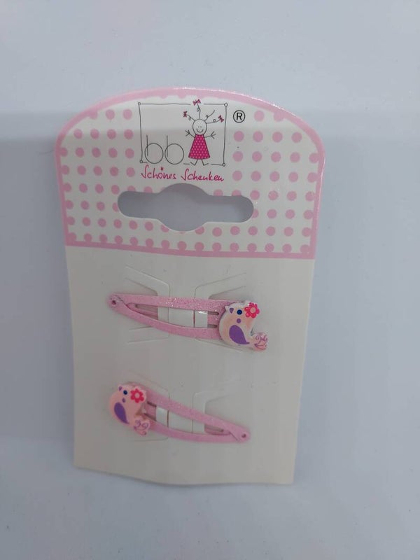 Haarclips vogel lichtroze