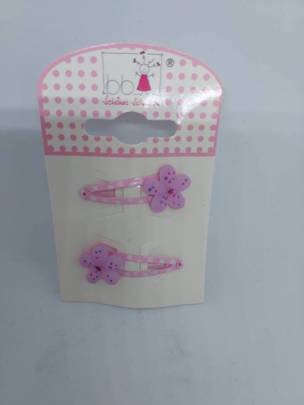 Haarclips met bloem lichtroze