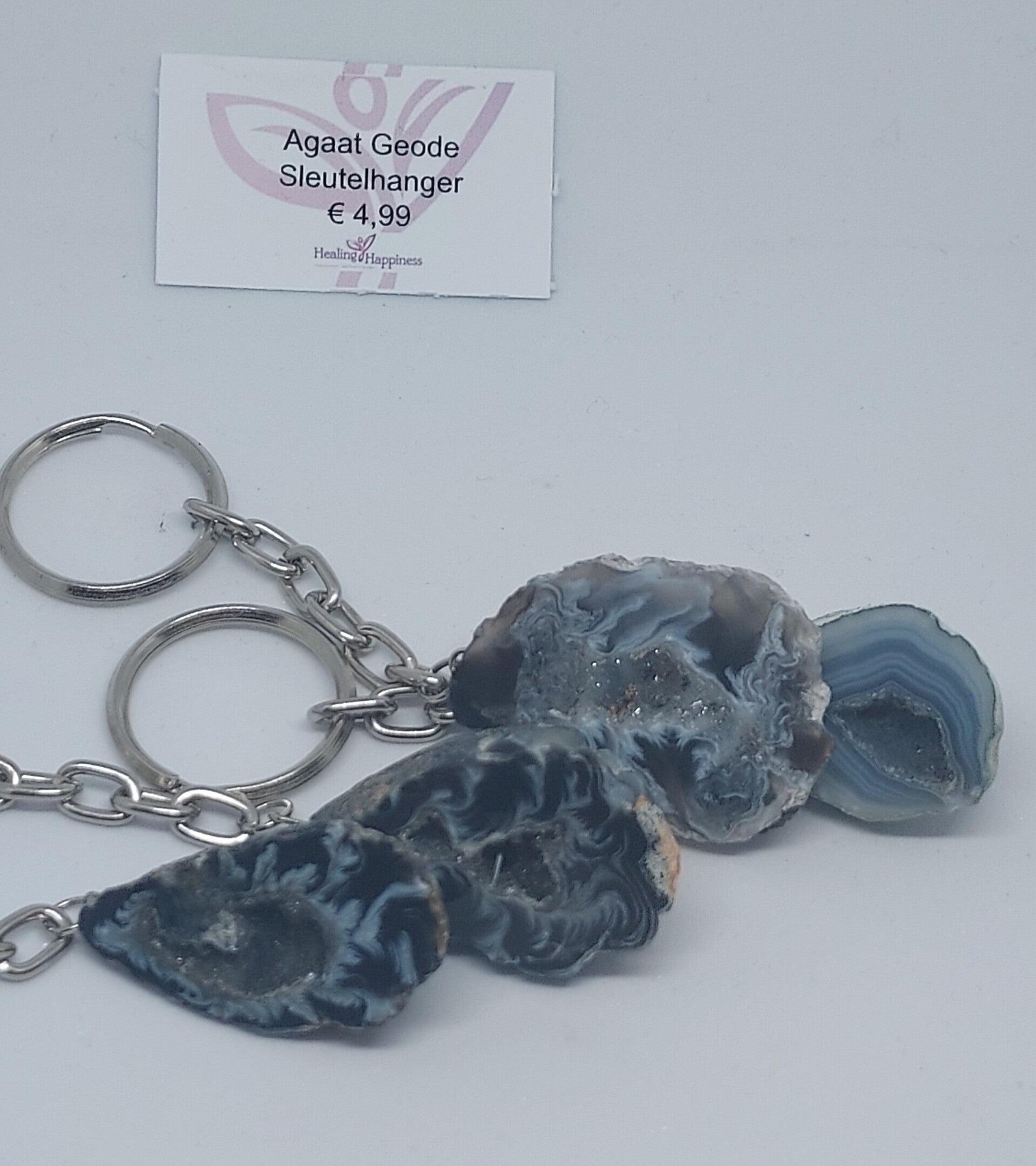 Sleutelhanger Agaat Geode