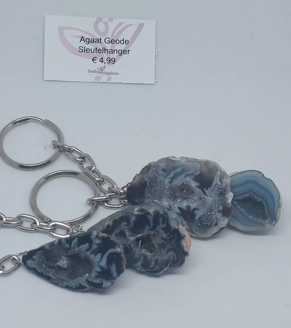 Sleutelhanger Agaat Geode