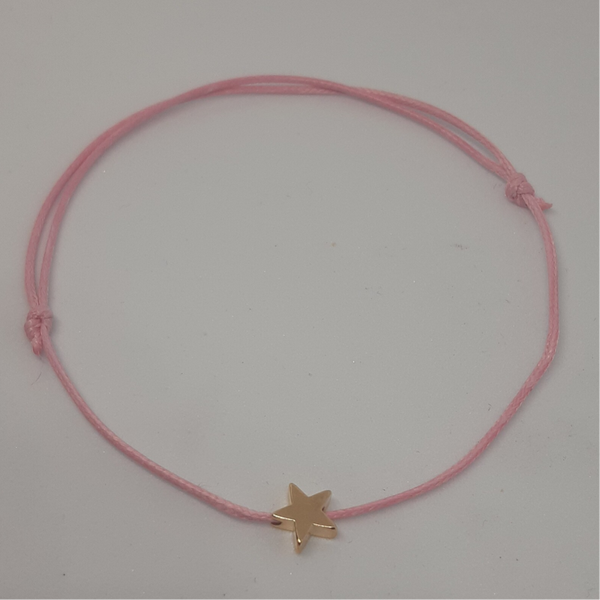 sterren armbandje roze
