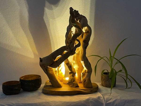 Wurzelholzlampe Harmony