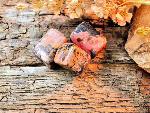 Trommelstein Rhodonit A-Qualität