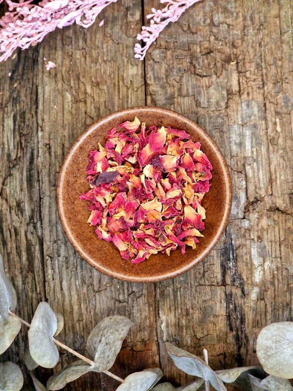 Räuchermischung Rosenblütenblätter geschnitten