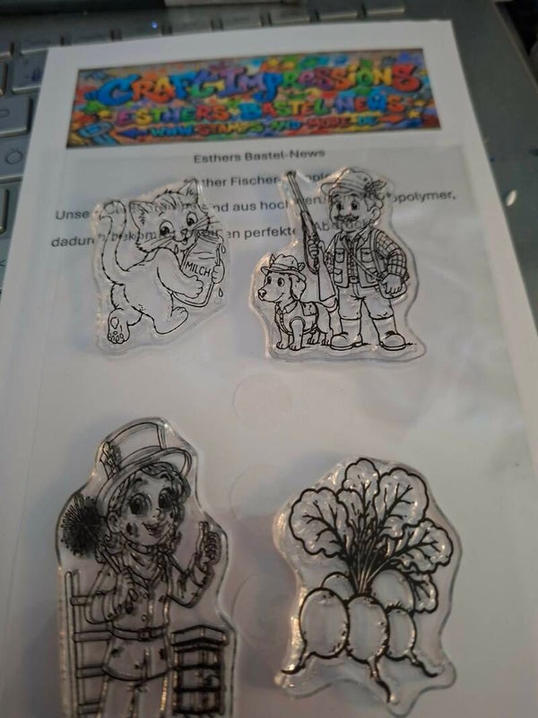Esthers Bastel-News, Clear Stamps A 6, Glücksbringer, Jäger, Katze
