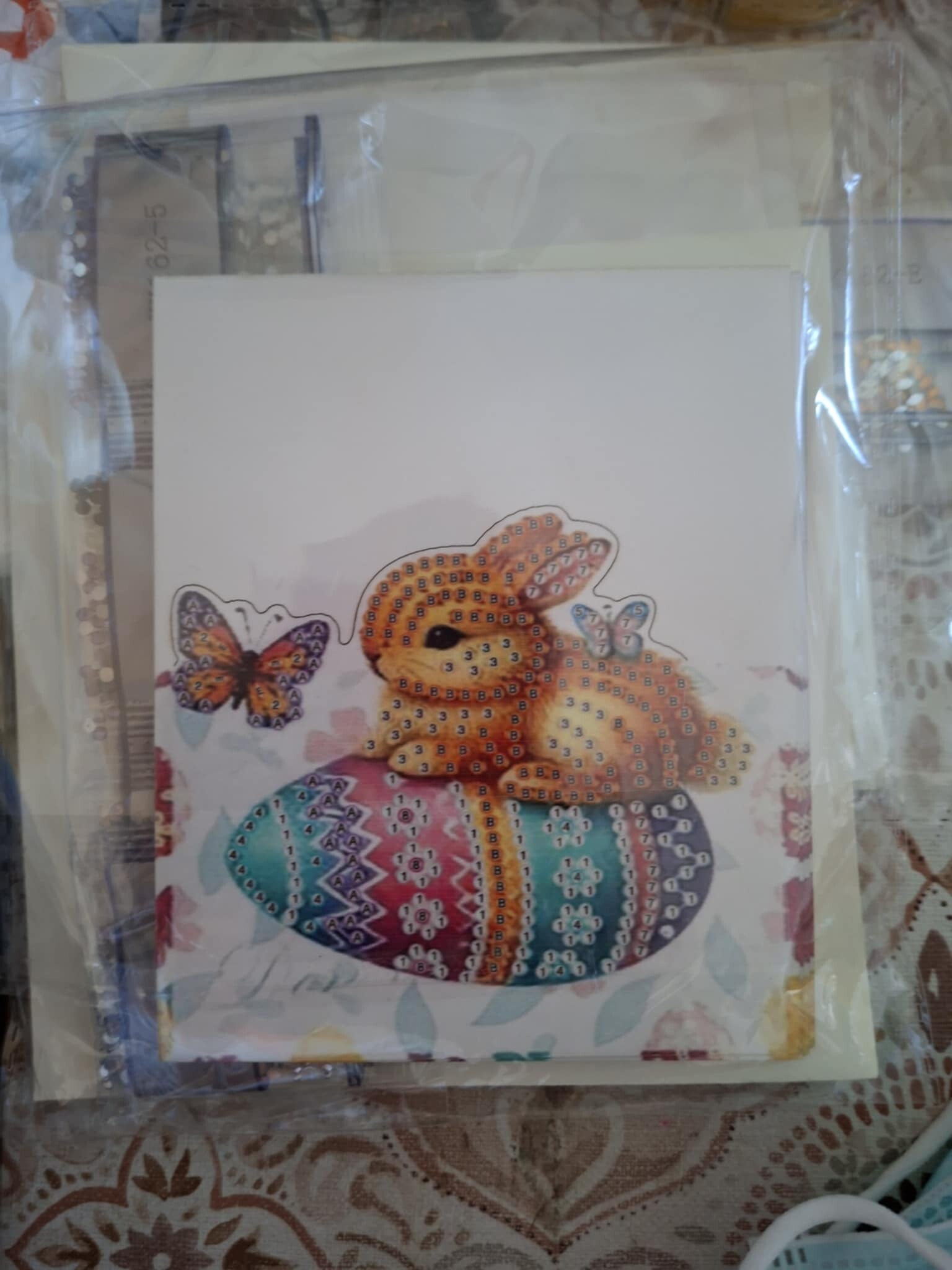 Diamond Painting, 6 Grußkarten, Komplettes Set, von Love2Craft, Ostern