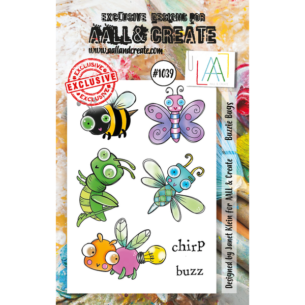 AALL & Create Buzzie Bugs A7 Clear Stamps 1039