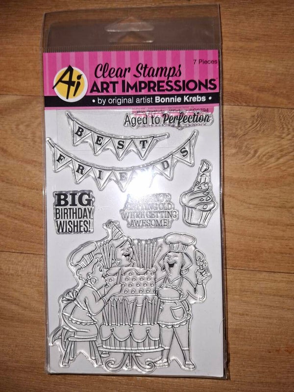 Art Impressions Hampton Art Birthday Wishes Clear Stamps Art Impressions