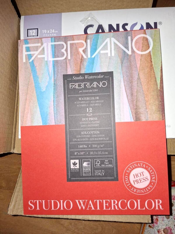 FABRIANO® Watercolour Studio, HOT PRESS Aquarellpapier