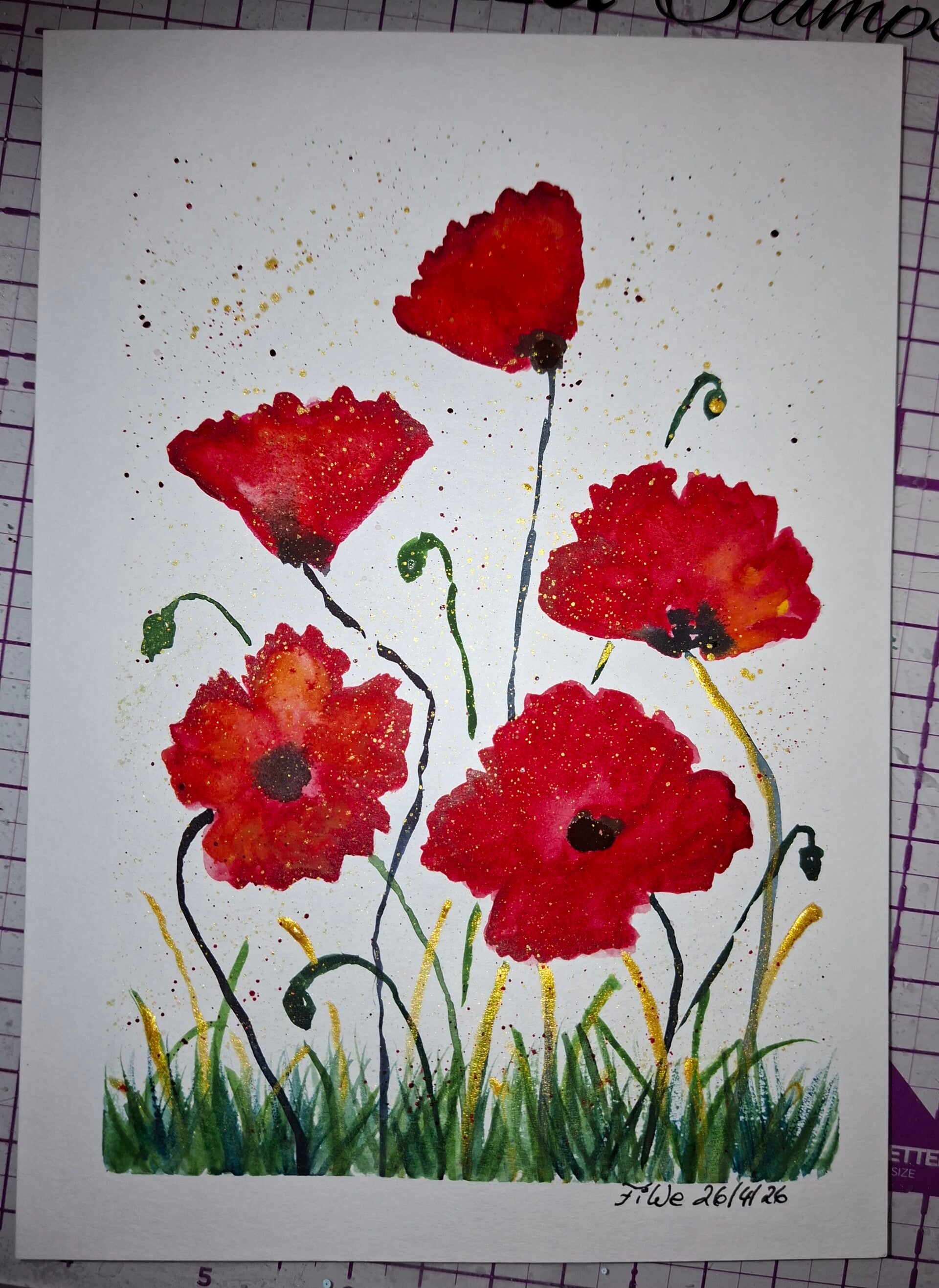 Workshop Aquarell Grußkarte