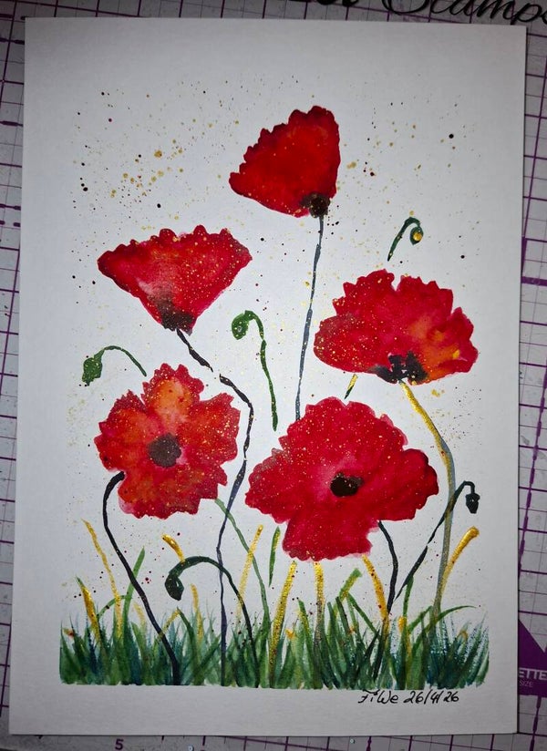 Workshop Aquarell Grußkarte
