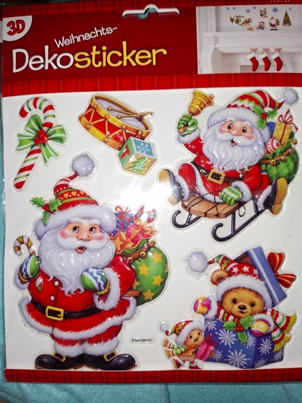 Trötsch 3D Weihnachts-Dekosticker, 1 Stickerbogen, Nikolaus 1
