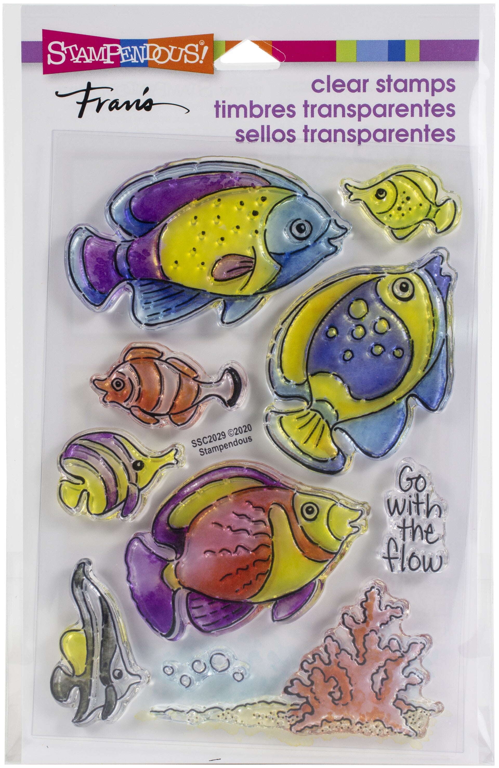 Stampendous Perfectly Clear Stamps – Go Fish