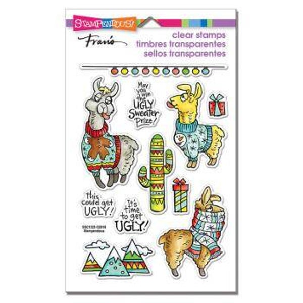Stampendous - Stempelset "Llama Sweaters" Clear Stamps (Art.Nr.: 4597SSC1325)