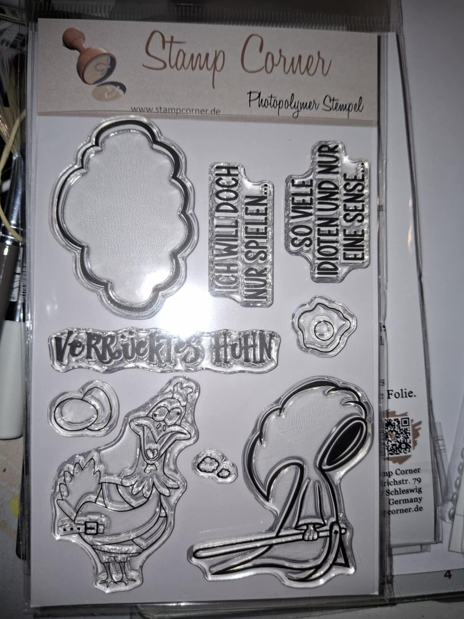 Stamp Corner Sensenmann, Clear Stamps