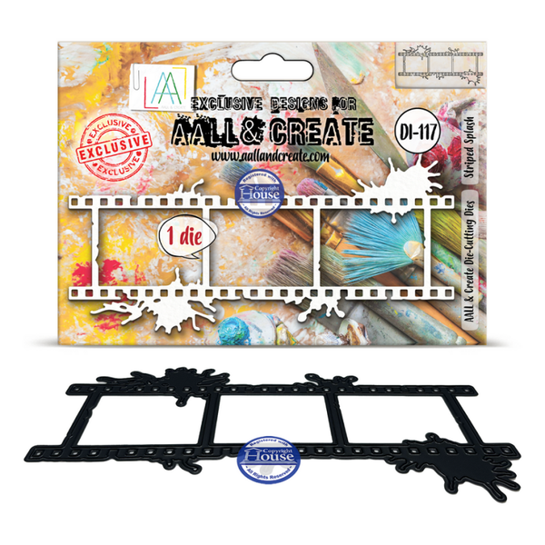 Aall und Create Die-Cutting Die Set-Striped Splash Neu